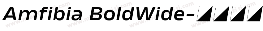 Amfibia BoldWide字体转换